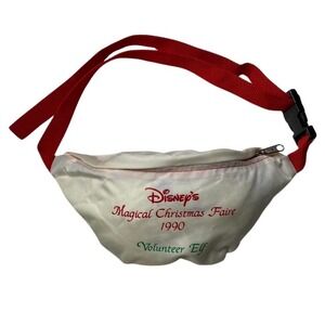 Vintage 90s 1990 Disney Magical Christmas‎ Faire volunteer elf fanny pack